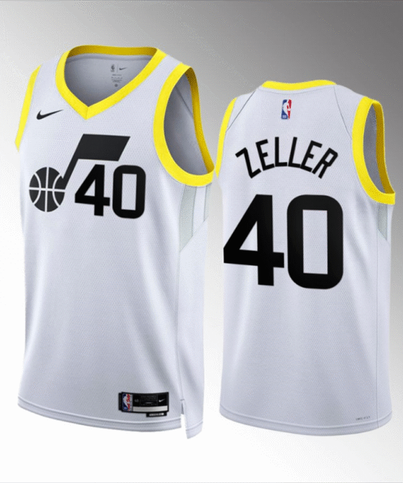 Cody Zeller Basketball Jersey #40 Utah Jazz 2023 White