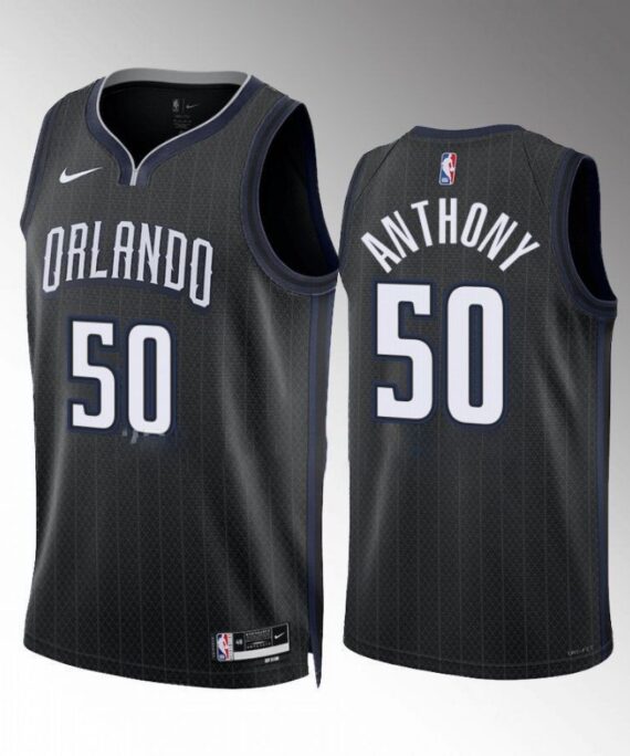 Cole Anthony Basketball Jersey #50 Orlando Magic 2022-23 City Edition Black