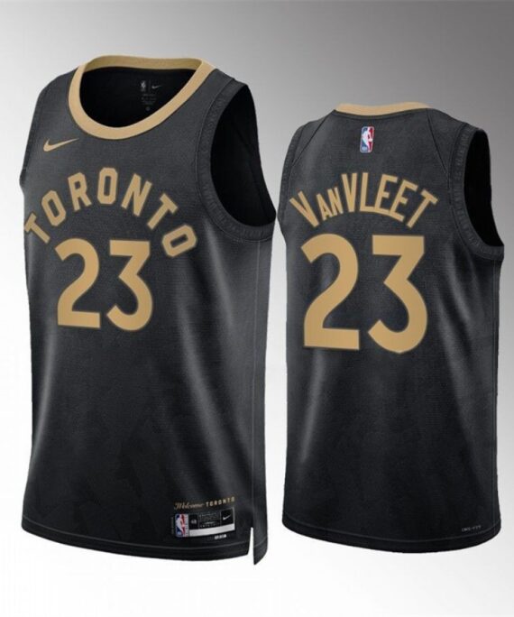 Fred VanVleet Basketball Jersey #23 Toronto Raptors 2023 Black City Edition