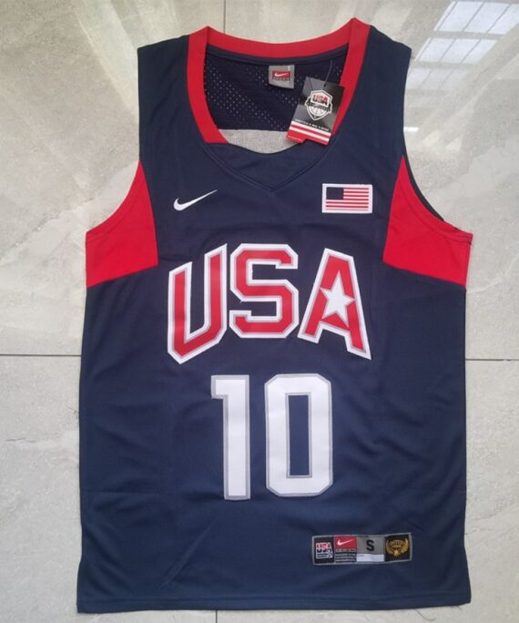 Kobe Bryant Basketball Jersey #10 Dream Team Dark Blue