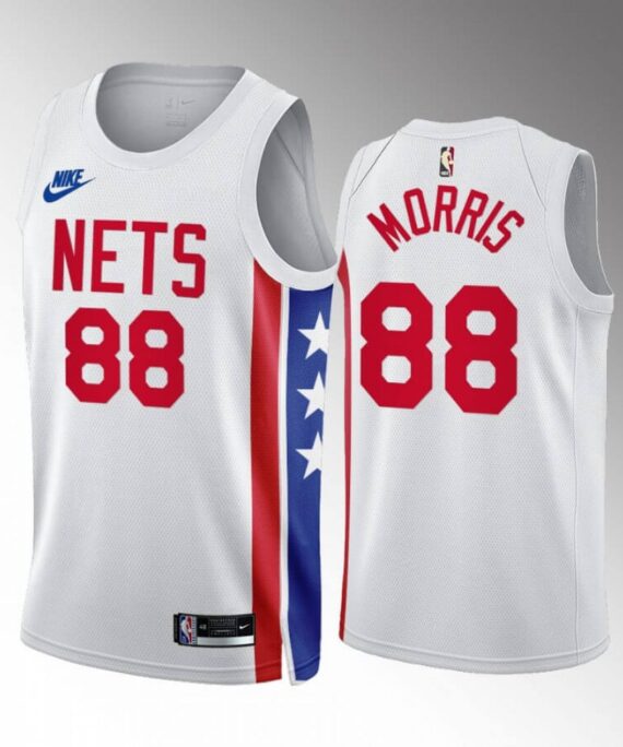 Markieff Morris Basketball Jersey #88 Brooklyn Nets 2023 White Classic Edition