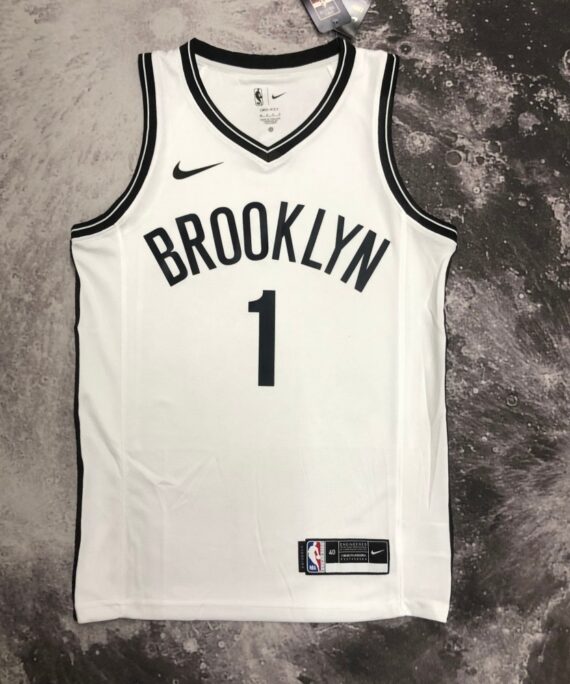 Mikal Bridges Basketball Jersey #1 Brooklyn Nets White