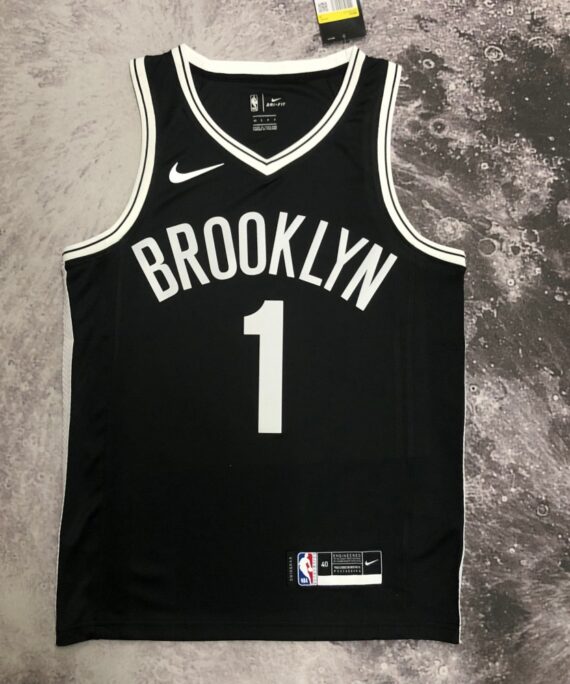 Mikal Bridges Basketball Jersey #1 Brooklyn Nets Black