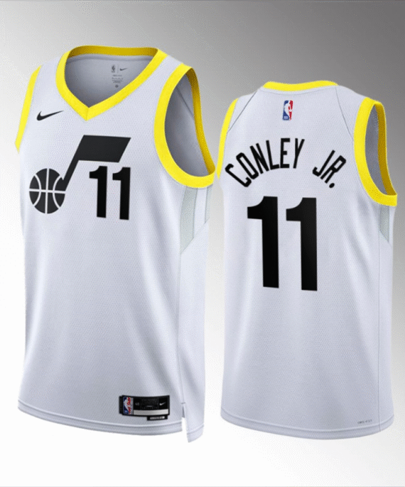 Mike Conley Jr. Basketball Jersey #11 Utah Jazz 2023 White