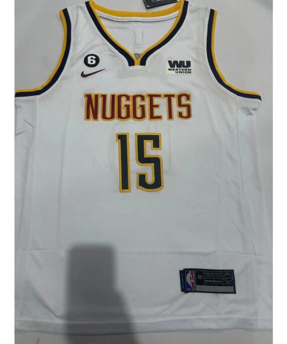 Nikola Jokić Basketball Jersey #15 Denver Nuggets 2023 White