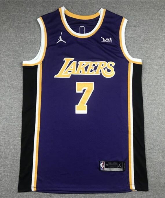 Carmelo Anthony Basketball Jersey#7 Los Angeles Lakers Purple Round Neck Classic Edition