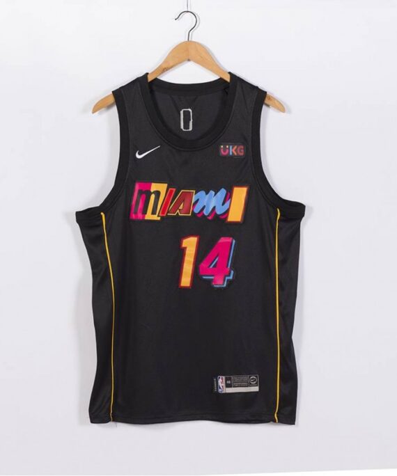 Tyler Herro Basketball Jersey#14 Miami Heat 2022 Black