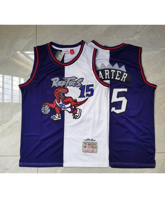 Vince Carter Basketball Jersey#15 Toronto Raptors Purple/White