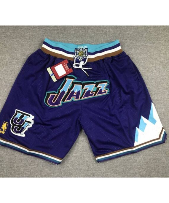 Utah Jazz Pocket Shorts Snow Mountain Edition Blue