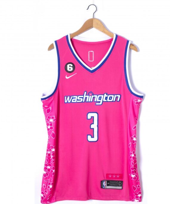 Bradley Beal Basketball Jersey #3 Washington Wizards 2023 City Edition Pink