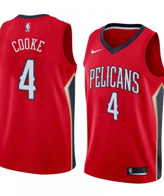 Charles Cooke Basketball Jersey #4 New Orleans Pelicans Red