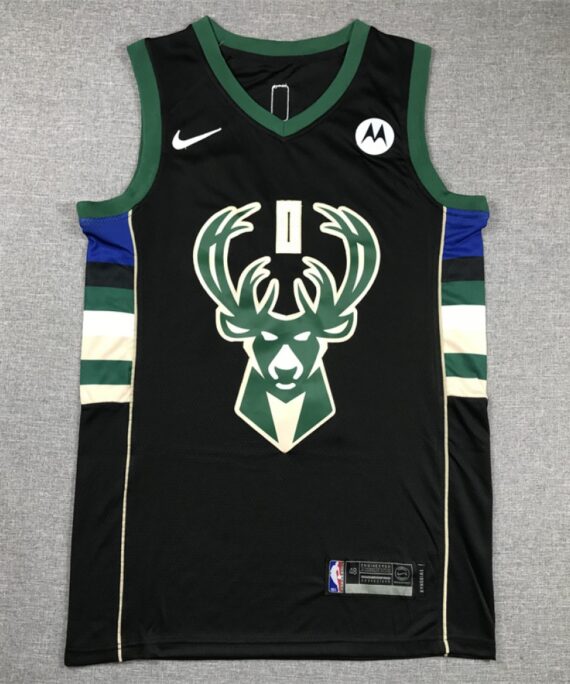 Damian Lillard Basketball Jersey #0 Milwaukee Bucks Black