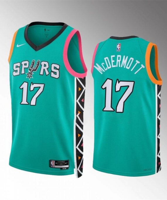 Doug McDermott Basketball Jersey #17 San Antonio Spurs 2023 Green City Edition