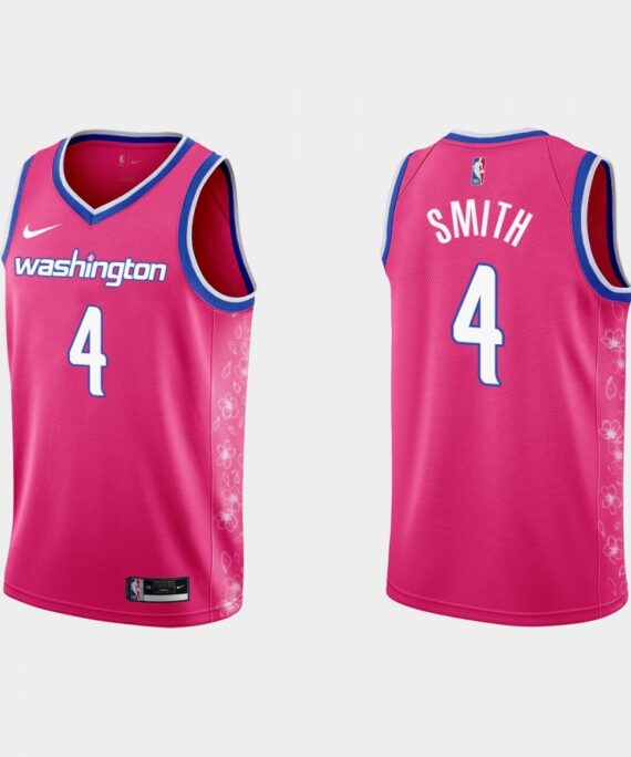 Ish Smith Basketball Jersey #4 Washington Wizards 22/23 Pink City Edition