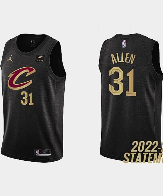 Jarrett Allen Basketball Jersey #31 Cleveland Cavaliers 2023 Statement Edition