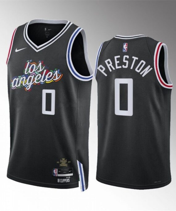 Jason Preston Basketball Jersey #0 Los Angeles Clippers 2023 City Edition