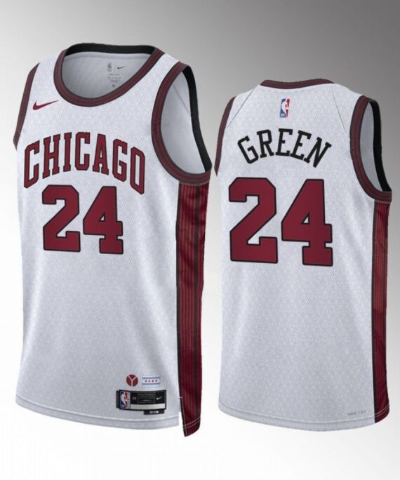 Javonte Green Basketball Jersey #24 Chicago Bulls 2022-23 City Edition