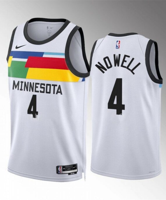 Jaylen Nowell Basketball Jersey #4 Minnesota Timberwolves 2023 City Edition