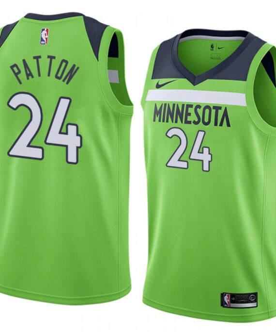 Justin Patton Basketball Jersey #24 Minnesota Timberwolves Green