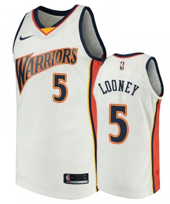 Kevon Looney Basketball Jersey #5 Golden State Warriors White