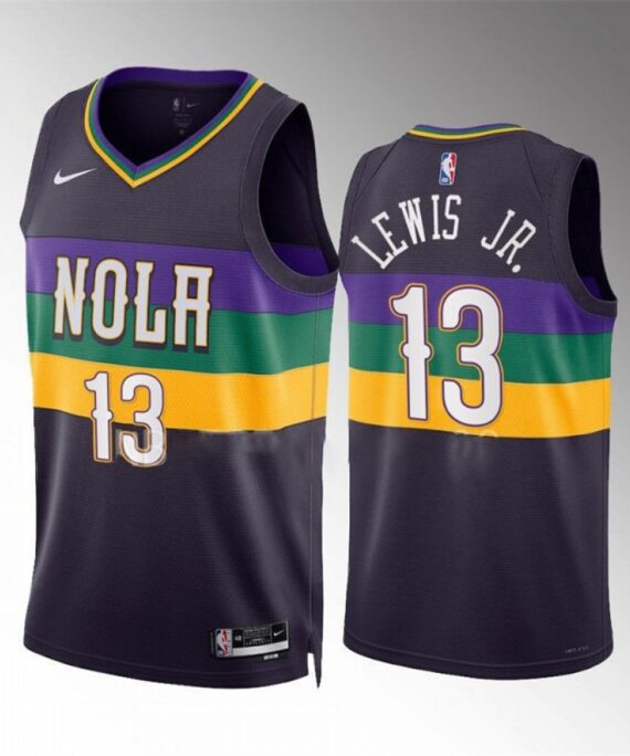 Kira Lewis Jr. Basketball Jersey #13 New Orleans Pelicans 2023 Purple City Edition