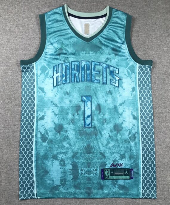 LaMelo Ball Basketball Jersey #1 Charlotte Hornets Selected Edition Turquoise