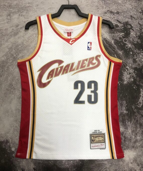 LeBron James Basketball Jersey #23 Cleveland Cavaliers 2003/04 White