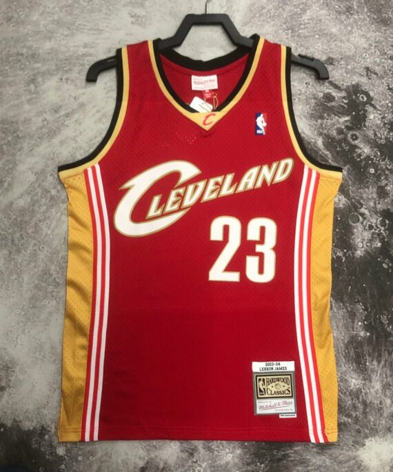 LeBron James Basketball Jersey #23 Cleveland Cavaliers 2003/04 Red