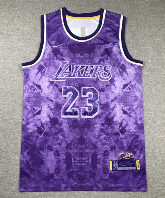 LeBron James Basketball Jersey #23 Los Angeles Lakers Selected Edition Purple