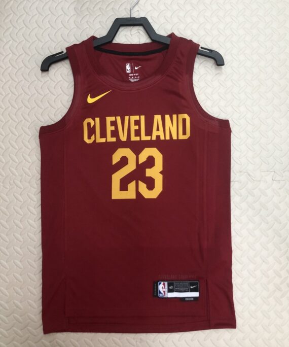 Lebron James Basketball Jersey #23 Cleveland Cavaliers 2023 Red