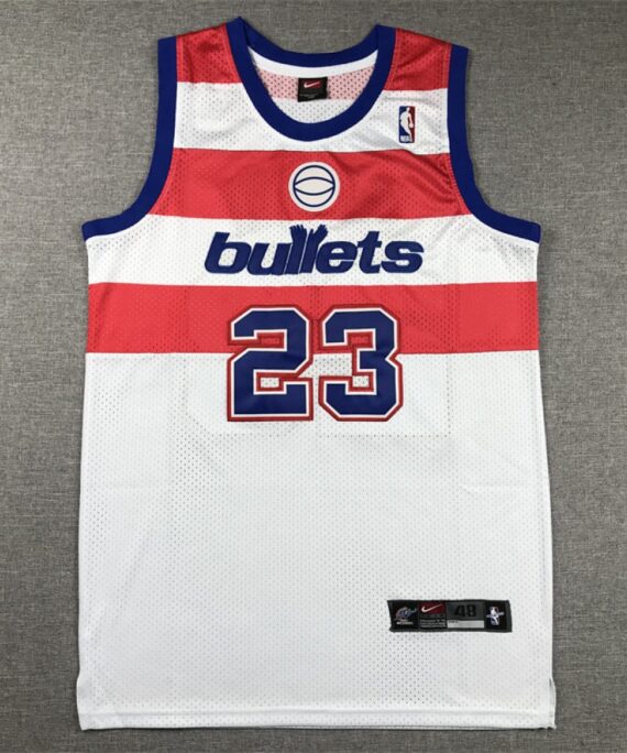 Michael Jordan Basketball Jersey #23 Washington Wizards 2023 White/Red
