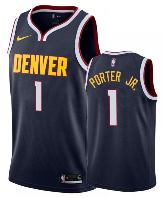 Michael Porter Jr. Basketball Jersey #1 Denver Nuggets Dark Blue