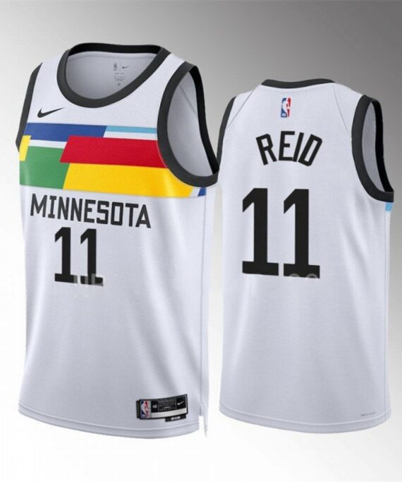 Naz Reid Basketball Jersey #11 Minnesota Timberwolves 2023 White City Edition