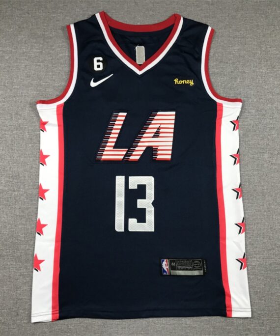 Paul George Basketball Jersey#13 Los Angeles Clippers Dark Blue