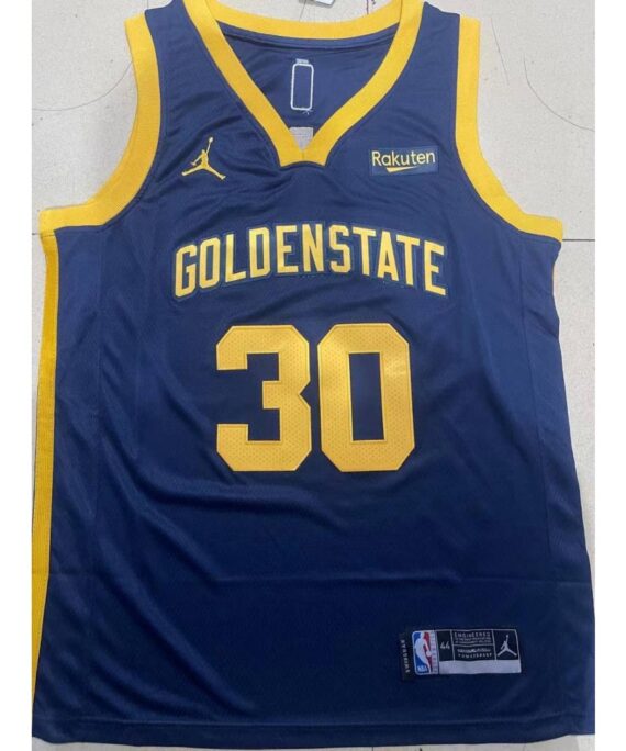 Stephen Curry Basketball Jersey#30 Golden State Warriors 22/23 Blue Black Fan Edition